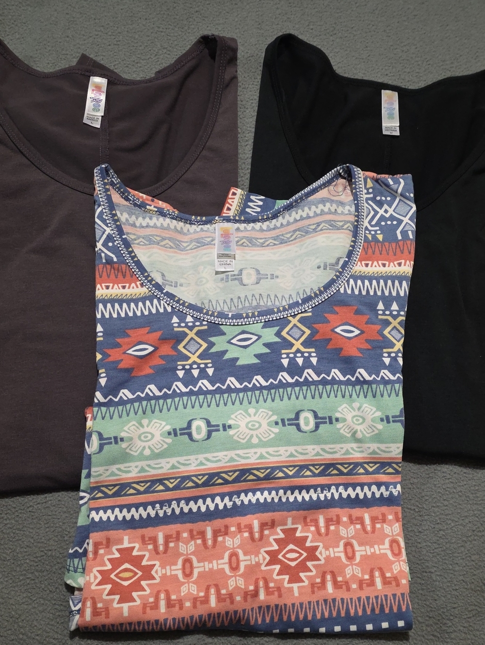 3 LuLaRoe Scoop Neck Tops